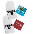 Premium Basics Golf Tees and Ball Markers in Matchbook Card (3 7/8"x3")